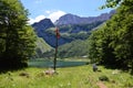 Dinaric Alps Trnovacko lake in Montenegro Royalty Free Stock Photo