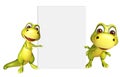 Dinasaur collection with white board Royalty Free Stock Photo