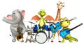 Dinasaur,Dragon,Giraffe,Raccoon and Elephant collection with pro