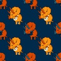 Dinasaur seamless pattern Royalty Free Stock Photo