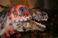 Dinasour head with big blue eye Royalty Free Stock Photo