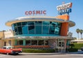 Diner named Cosmic Diner featuring a rounded facade with large Royalty Free Stock Photo