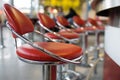 Diner stools Royalty Free Stock Photo