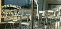 Diner Window with Tables & Chairs Royalty Free Stock Photo