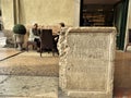 Roman inscription, Verona, Northern Italy