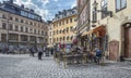 Diners in Stockholm\'s Gamla Stan