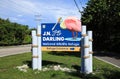 Ding Darling Entrance Sign with Pink Spoonbill