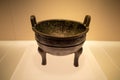 Bronze ding vessel Chinese ritual bronzes.