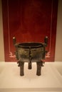 Bronze ding vessel Chinese ritual bronzes.