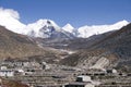 Dingboche and Island Peak - Nepal Royalty Free Stock Photo