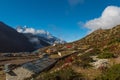 Dingboche Village, Everest Base Camp Trek From Tengboche to Ding Royalty Free Stock Photo