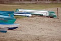 Dinghies on the beach