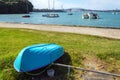 Dinghy at Little Shoal Bay Reserve Beach Auckland New Zealand