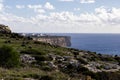 Dingli Cliffs. Rocky coast of Malta, natural landscape Royalty Free Stock Photo