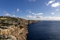 Dingli Cliffs. Rocky coast of Malta, natural landscape Royalty Free Stock Photo