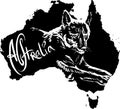 Dingo as Australian symbol Royalty Free Stock Photo
