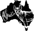Dingo as Australian symbol Royalty Free Stock Photo
