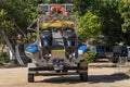 Motor Powered Boat On A Trailer