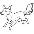 Dingo dog flies icon vector Royalty Free Stock Photo