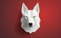 Dingo Icon Crafted with Minimalist 3D Style Royalty Free Stock Photo