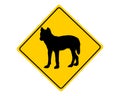 Dingo warning sign