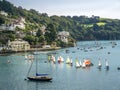 Dingy Racing the River Dart, Devon.