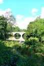 dinham bridge over river Teme in Ludlow in England