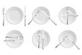 Dining etiquette, forks and knifes signals