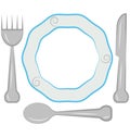 Dining Line Vector Isolated Icon customized and editable