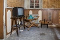 Dining room of an abandoned house, Urbex In northern Italy