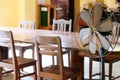 Dining Room of a ancient Thai Home Royalty Free Stock Photo
