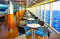 Dining Room Buffet aboard the luxury abstract cruise ship Royalty Free Stock Photo