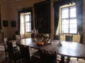 Dining room in the castle of Steenberg.