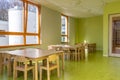 Dining room for children in kindergarten