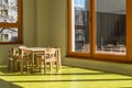 Dining room for children in kindergarten Royalty Free Stock Photo