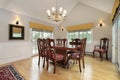 Dining room in condo Royalty Free Stock Photo