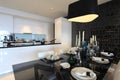 Dining room in Luxury Condo in Kuala Lumpur Royalty Free Stock Photo