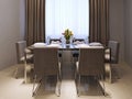 Dining room modern style Royalty Free Stock Photo