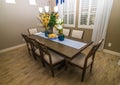 Dining Room Table With Table & Eight Chairs