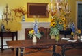 Dining Room in Yellow Royalty Free Stock Photo