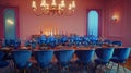 Dining Space with Colorful Elegance Royalty Free Stock Photo