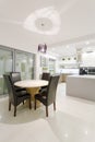 Dining space in modern interior Royalty Free Stock Photo