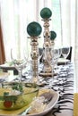 Dining Table Arrangement Royalty Free Stock Photo