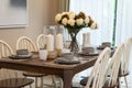 Dining table and comfortable chairs