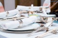 Dining table set Royalty Free Stock Photo