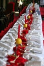 Dining table set for a special event Royalty Free Stock Photo