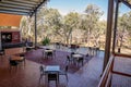 Dining Under Cover Looking Out Towards The Bush At Outback Resort