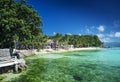 Diniwid beach in tropical paradise boracay philippines Royalty Free Stock Photo