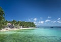Diniwid beach in tropical paradise boracay philippines Royalty Free Stock Photo