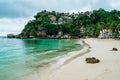 Diniwid beach view, white-sand beach in Boracay Island in the Philippine Royalty Free Stock Photo